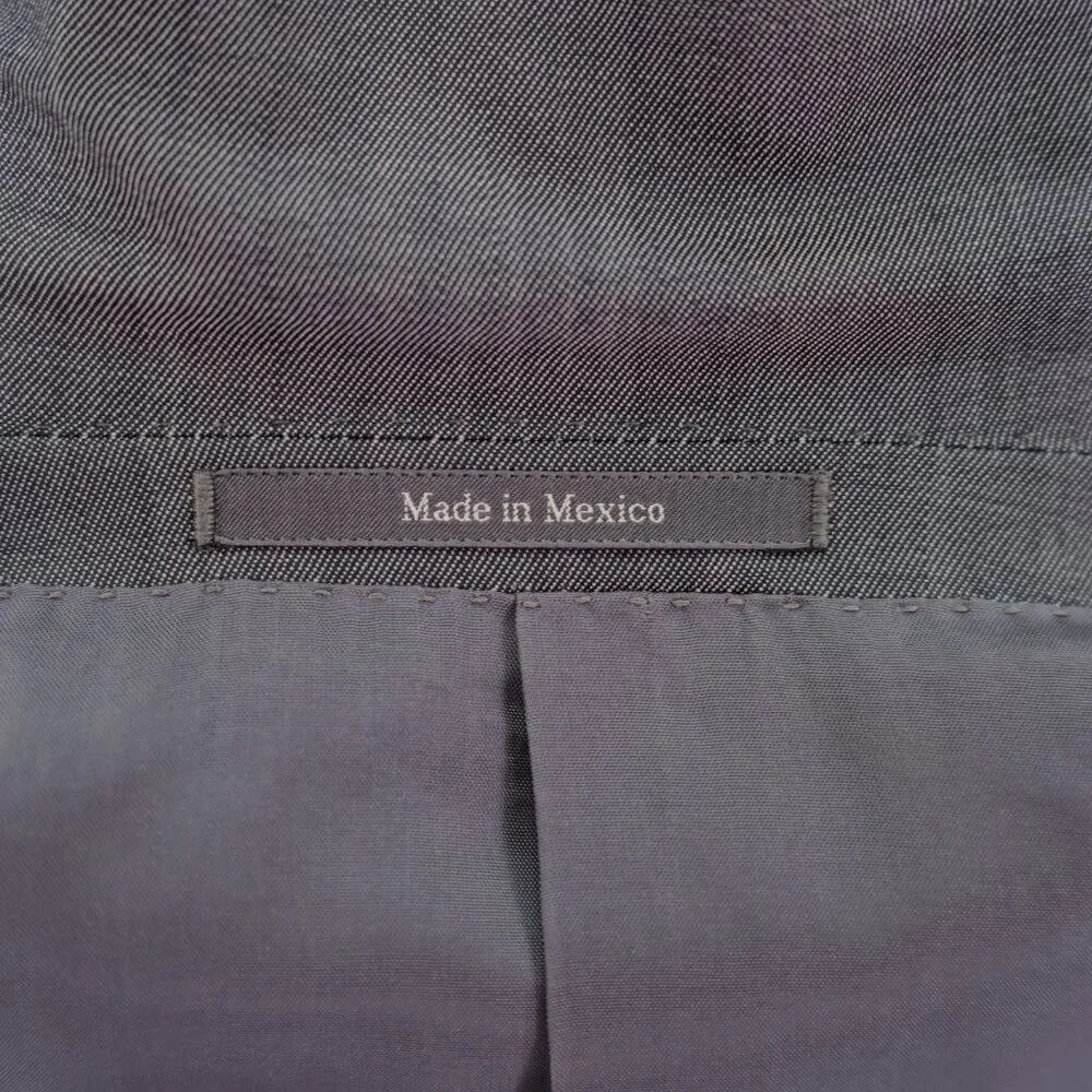 Ermenegildo Z Zegna Wool‎ Mohair Gray Birdseye 2 Button Blazer 38S / Tagged 40R